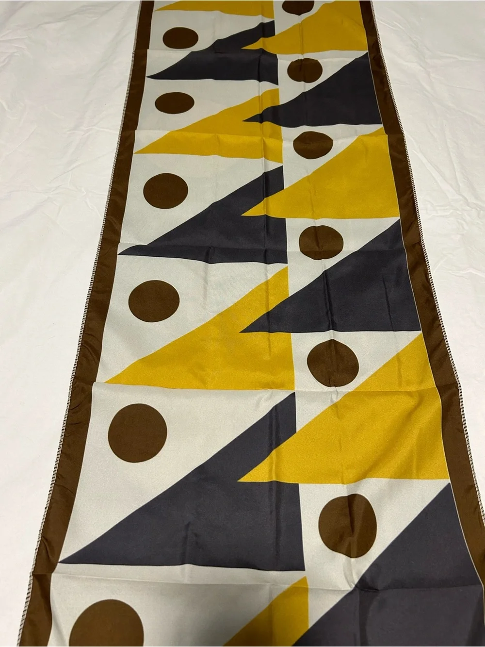 New Tapestry banner wall home decor geometric shapes yellow brown gift her dorm
